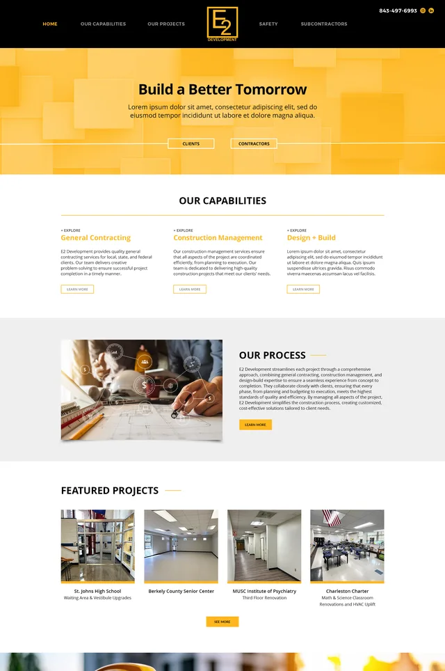 E2 Development Website